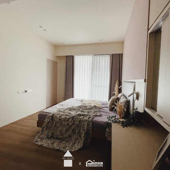 大園新成屋｜現代簡約三房兩廳的色彩生活 實景照片 2