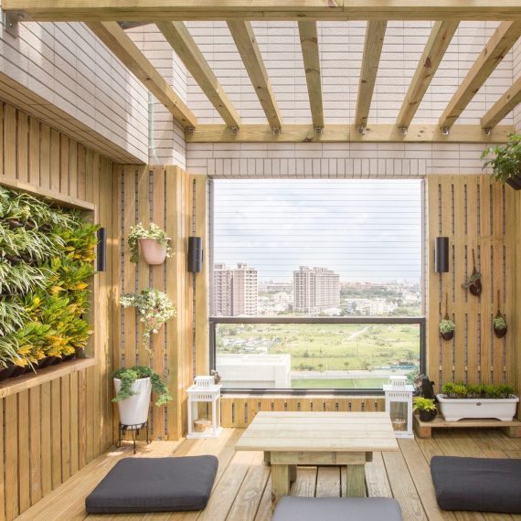 中壢40坪新成屋｜質感風格咖啡走廊與空中植生露台 實景照片 8